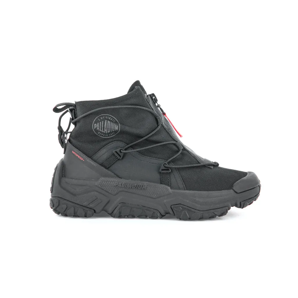 77169-010-M | Off-Grid Hi Zip WP+ | Black/Black sold by Palladium