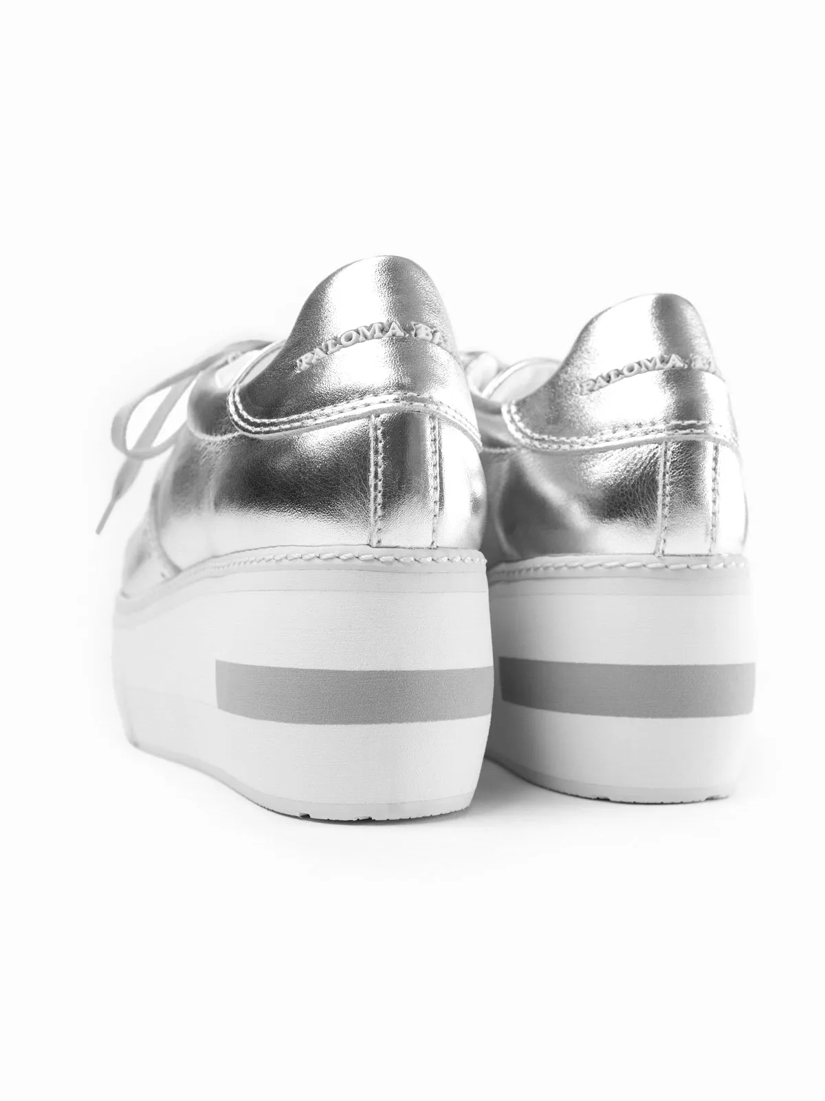 MIRANDE | METALLIC LEATHER SILVER sold by Paloma Barcelo product image thumbnail 3