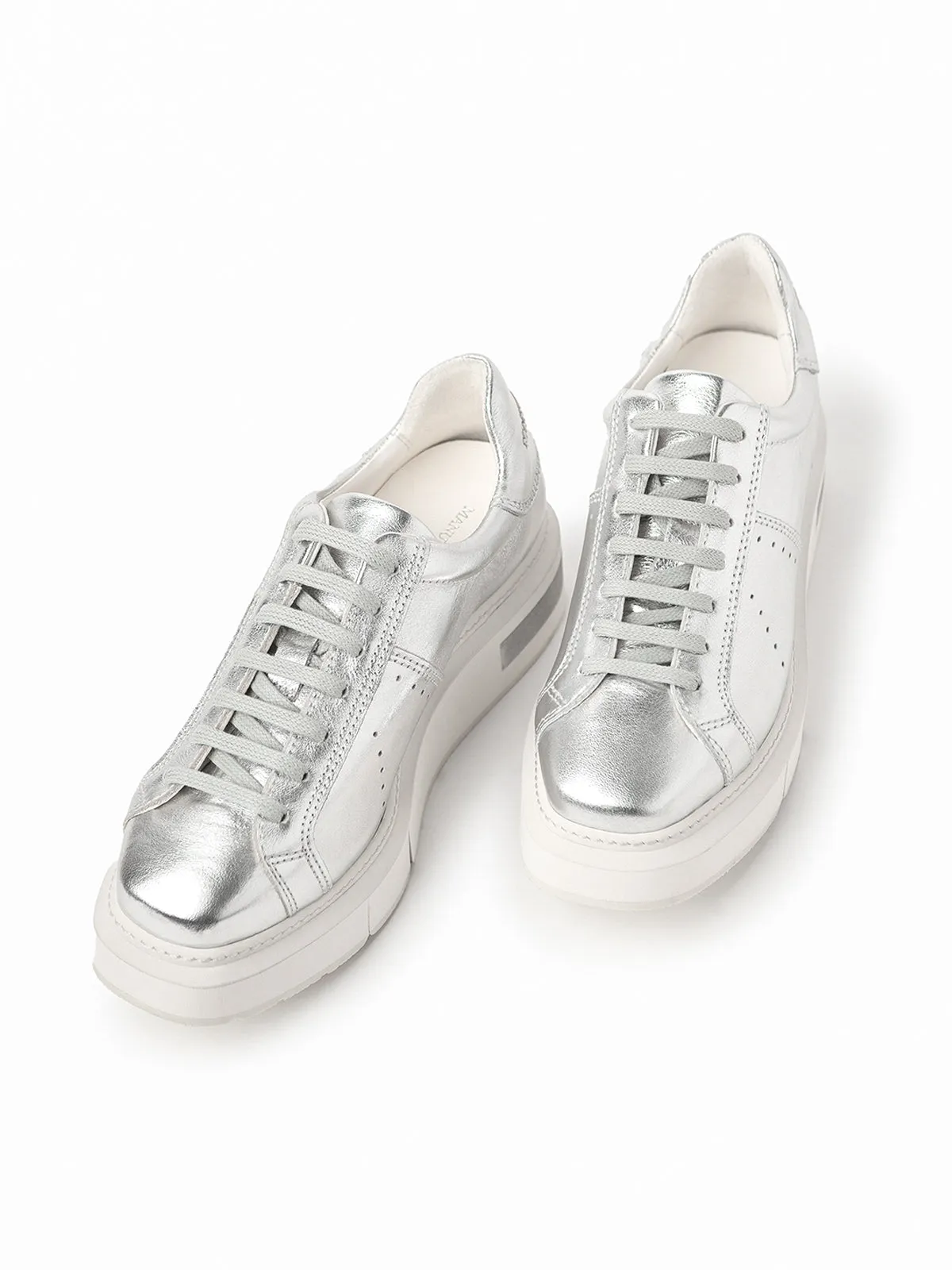 AGEN | METALLIC LEATHER SILVER sold by Paloma Barcelo product image thumbnail 4