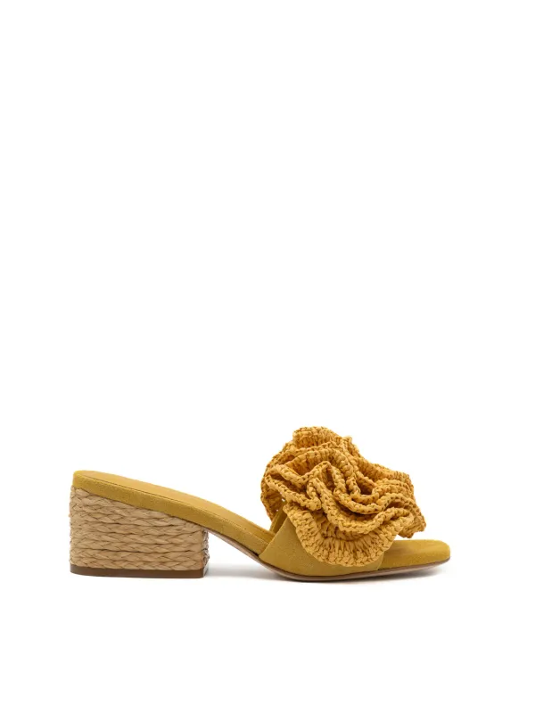 POLLY SUEDE OCHRE made by Paloma Barcelo