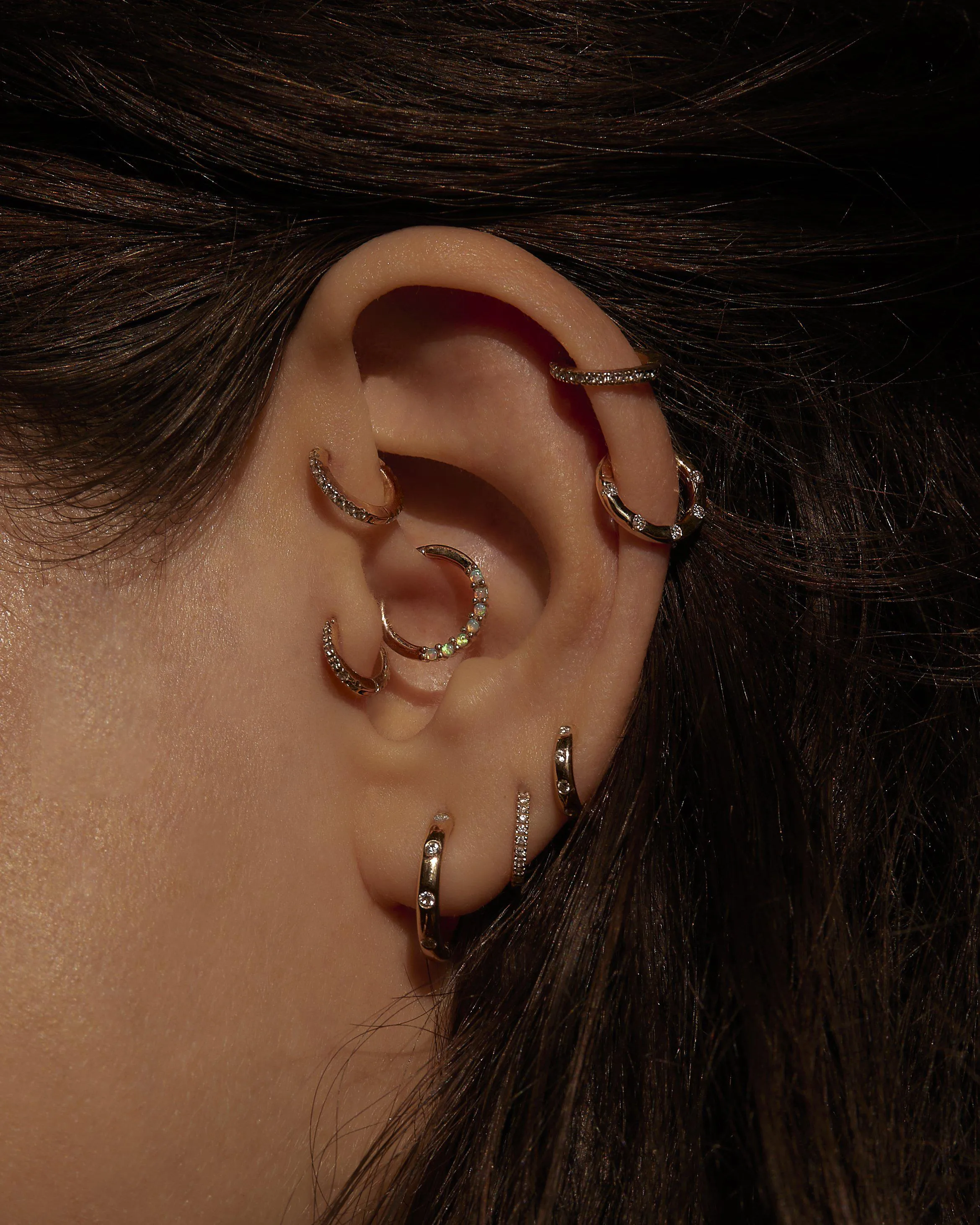 Tiny Full Pavé Huggie sold by Pamela Love product image thumbnail 3