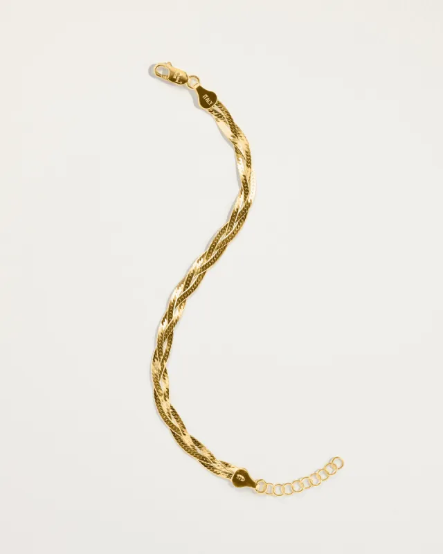 Braided Herringbone Bracelet sold by Pamela Love