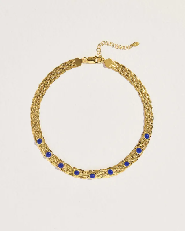 Studded Herringbone Lapis sold by Pamela Love