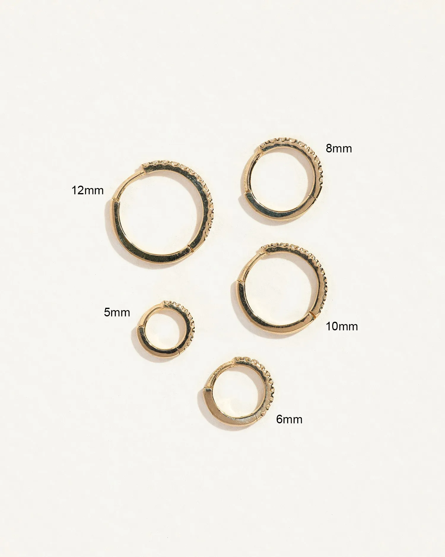6mm Pavé Huggie sold by Pamela Love product image thumbnail 5