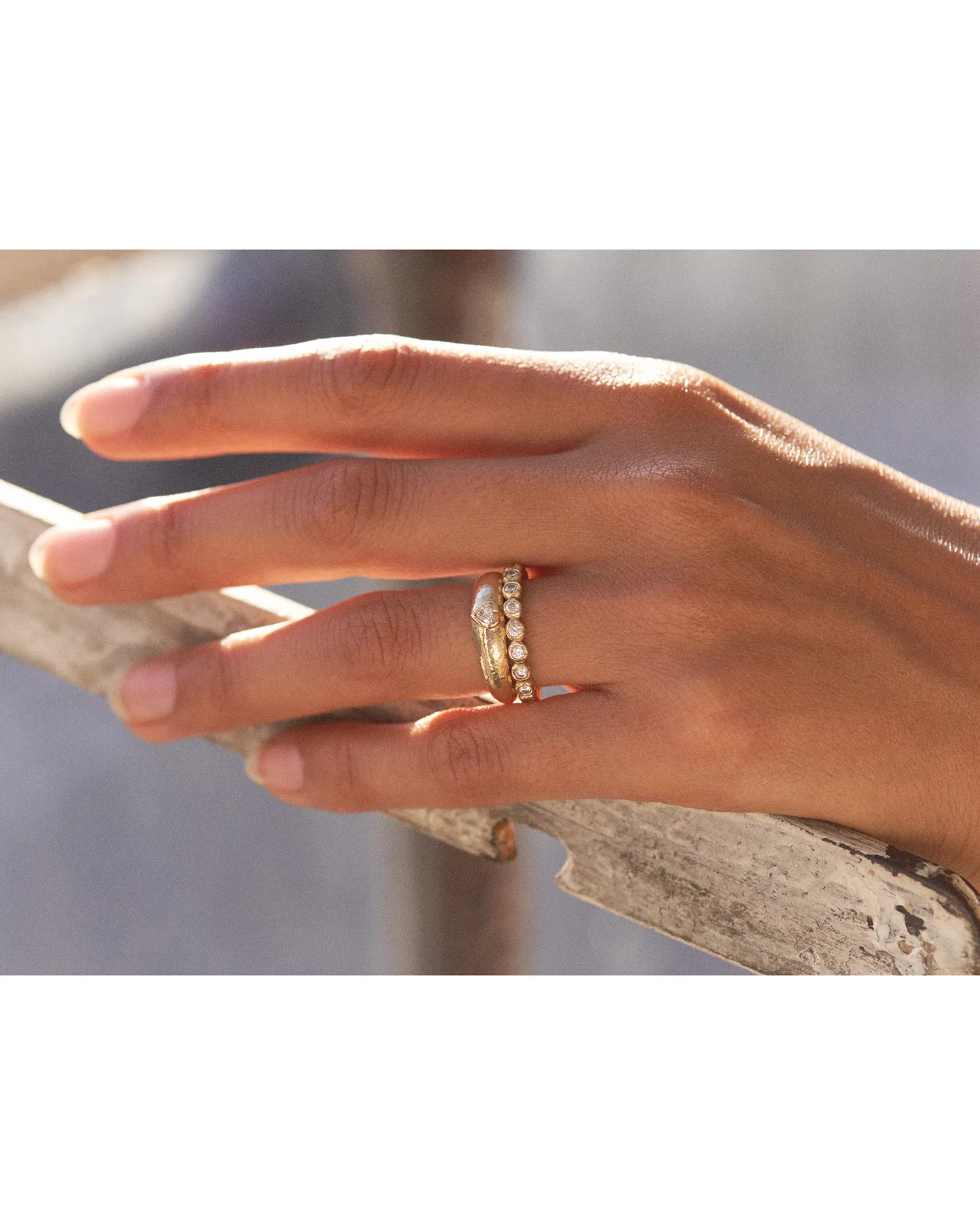 Bezel Heart Ring sold by Pamela Love product image thumbnail 5