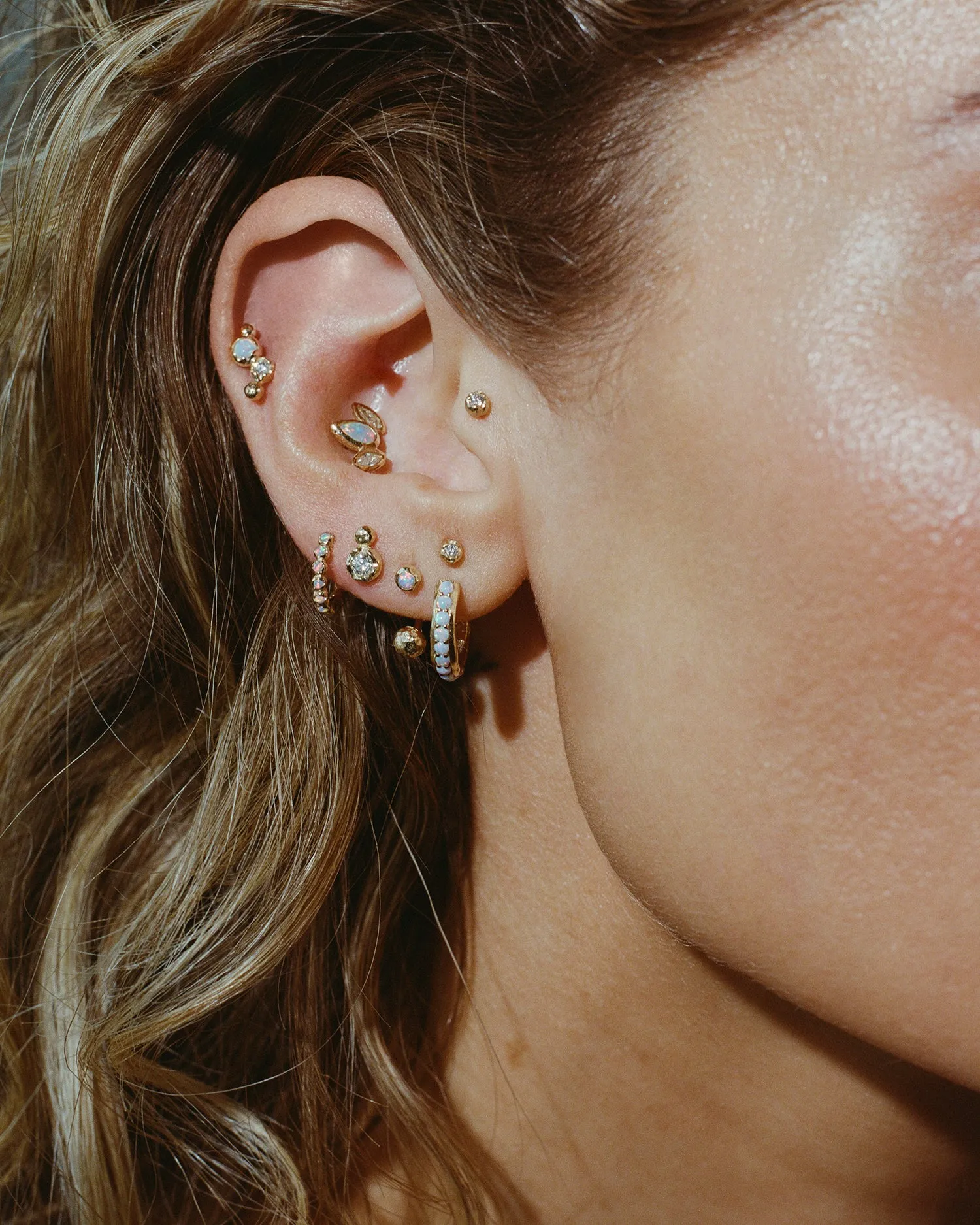 4.5mm Molten Double Dot Stud sold by Pamela Love product image thumbnail 4