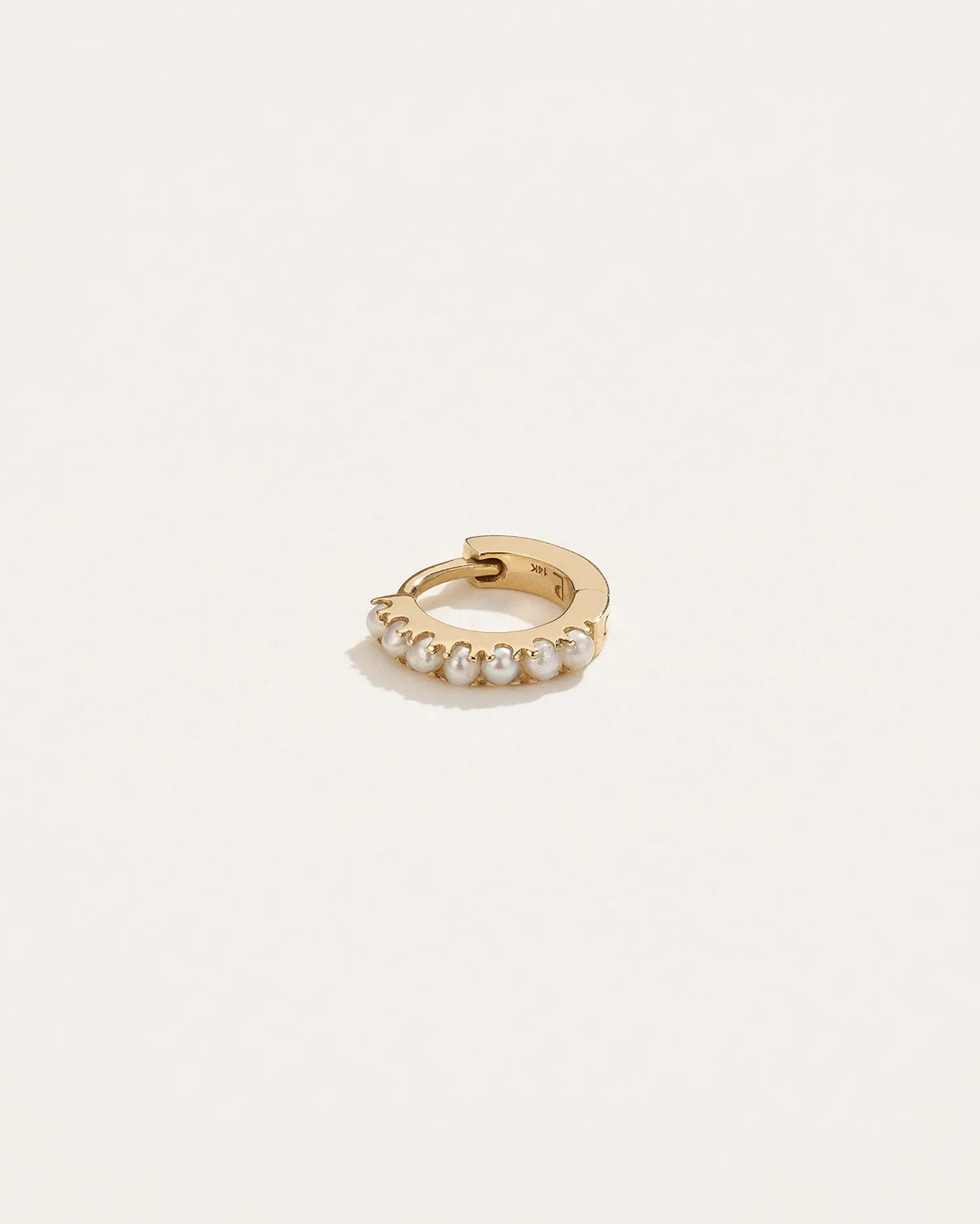 6mm Pavé Huggie sold by Pamela Love