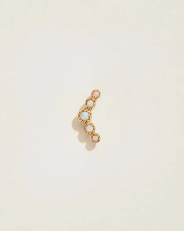 Molten Crescent Stud sold by Pamela Love