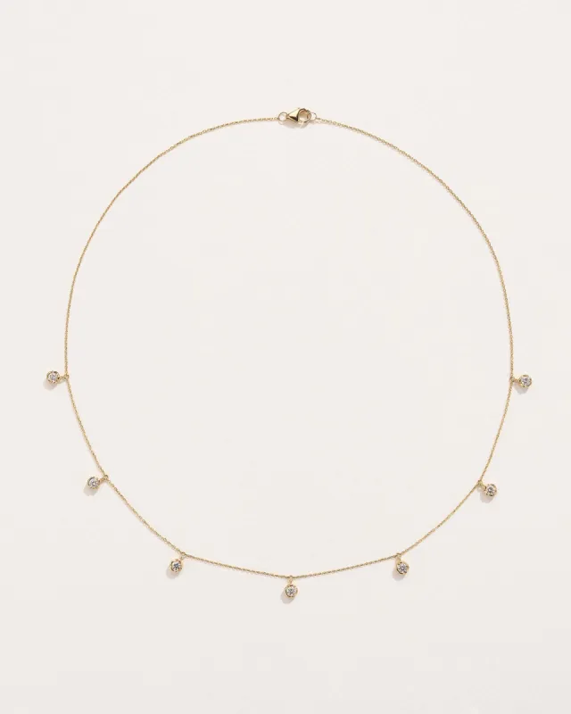 Diamond Station Droplet Necklace sold by Pamela Love