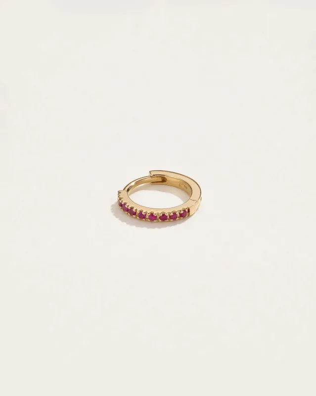 8mm Pavé Huggie sold by Pamela Love
