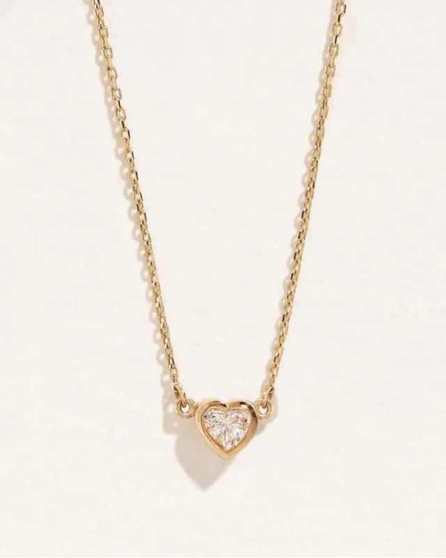 Bezel Heart Pendant sold by Pamela Love