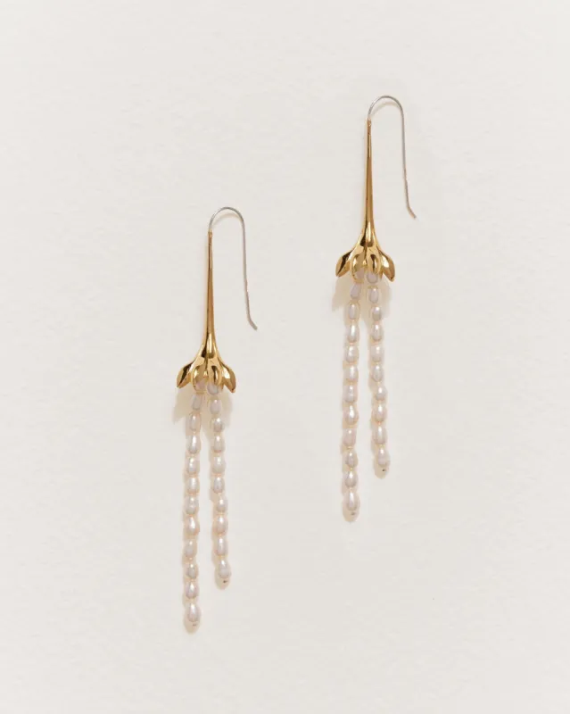Anemone Pearl Earrings sold by Pamela Love