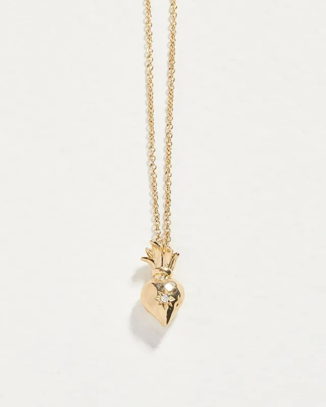 Sacred Heart Pendant made by Pamela Love