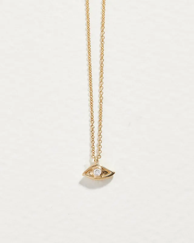 Diamond Eye Pendant made by Pamela Love