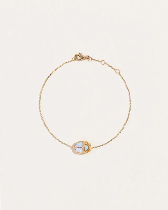 Inlay Scarab Bracelet sold by Pamela Love