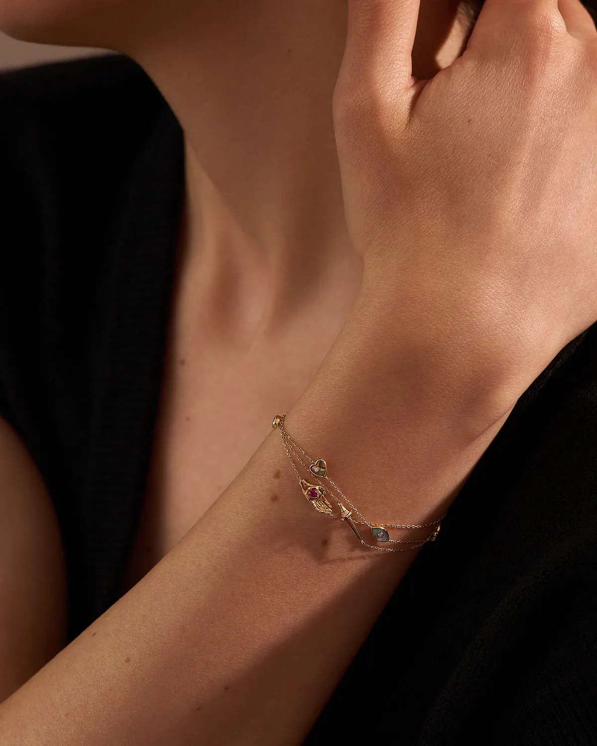 Multi Inlay Bracelet sold by Pamela Love product image thumbnail 4