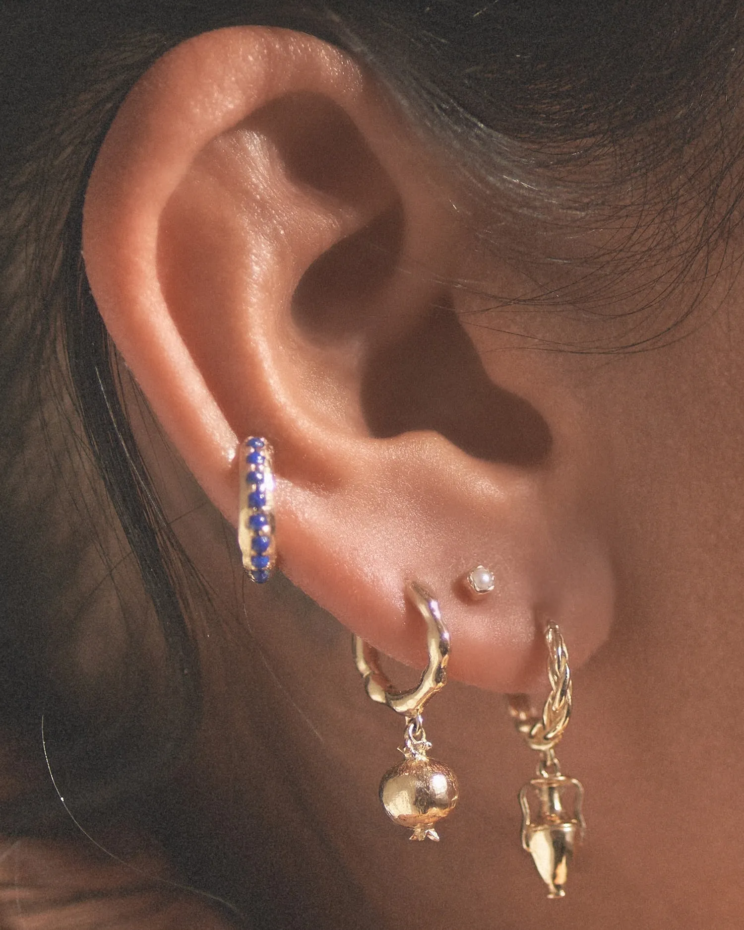 10mm Molten Pavé Huggie sold by Pamela Love product image thumbnail 4