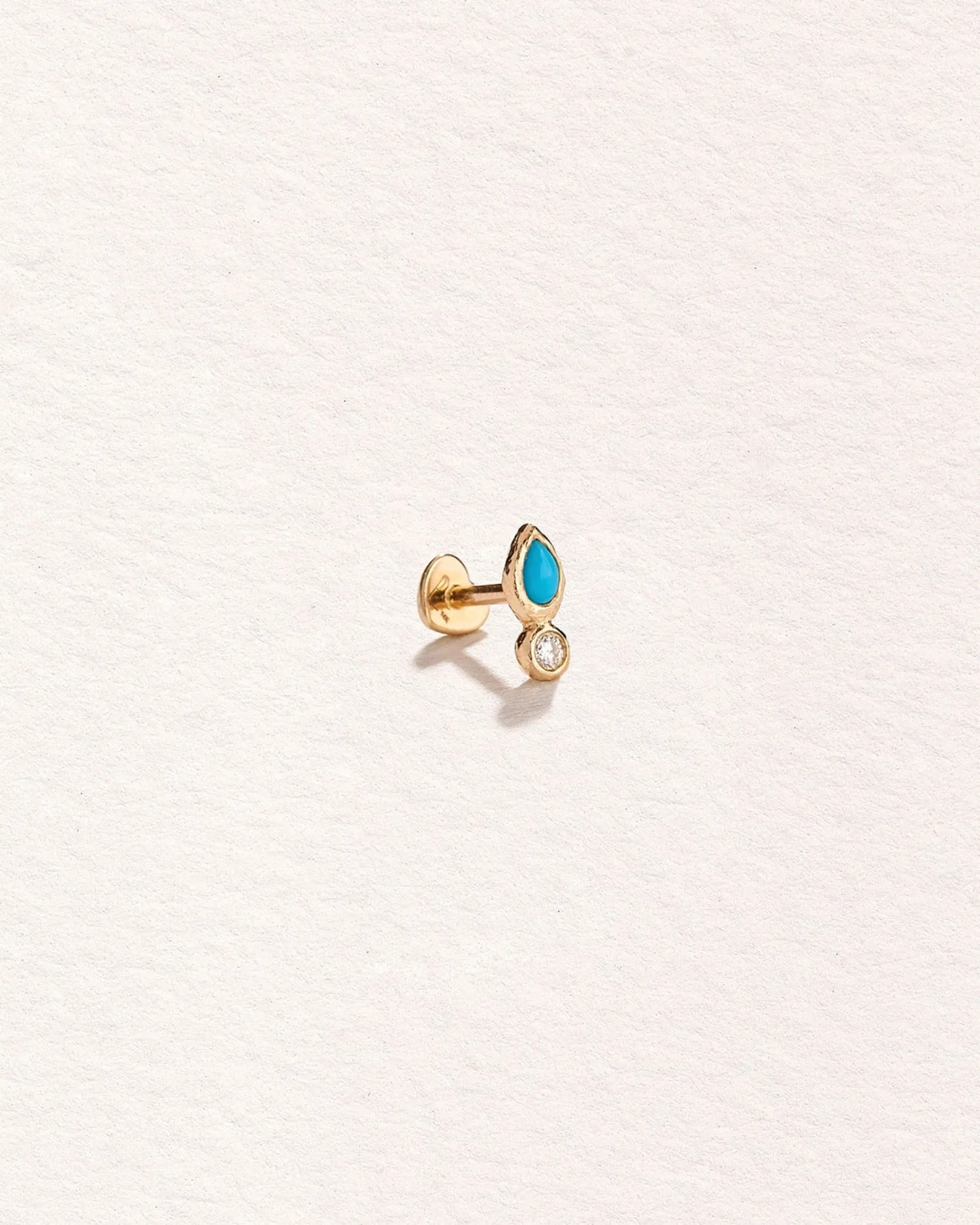 Bezel Pear Stud sold by Pamela Love product image thumbnail 2