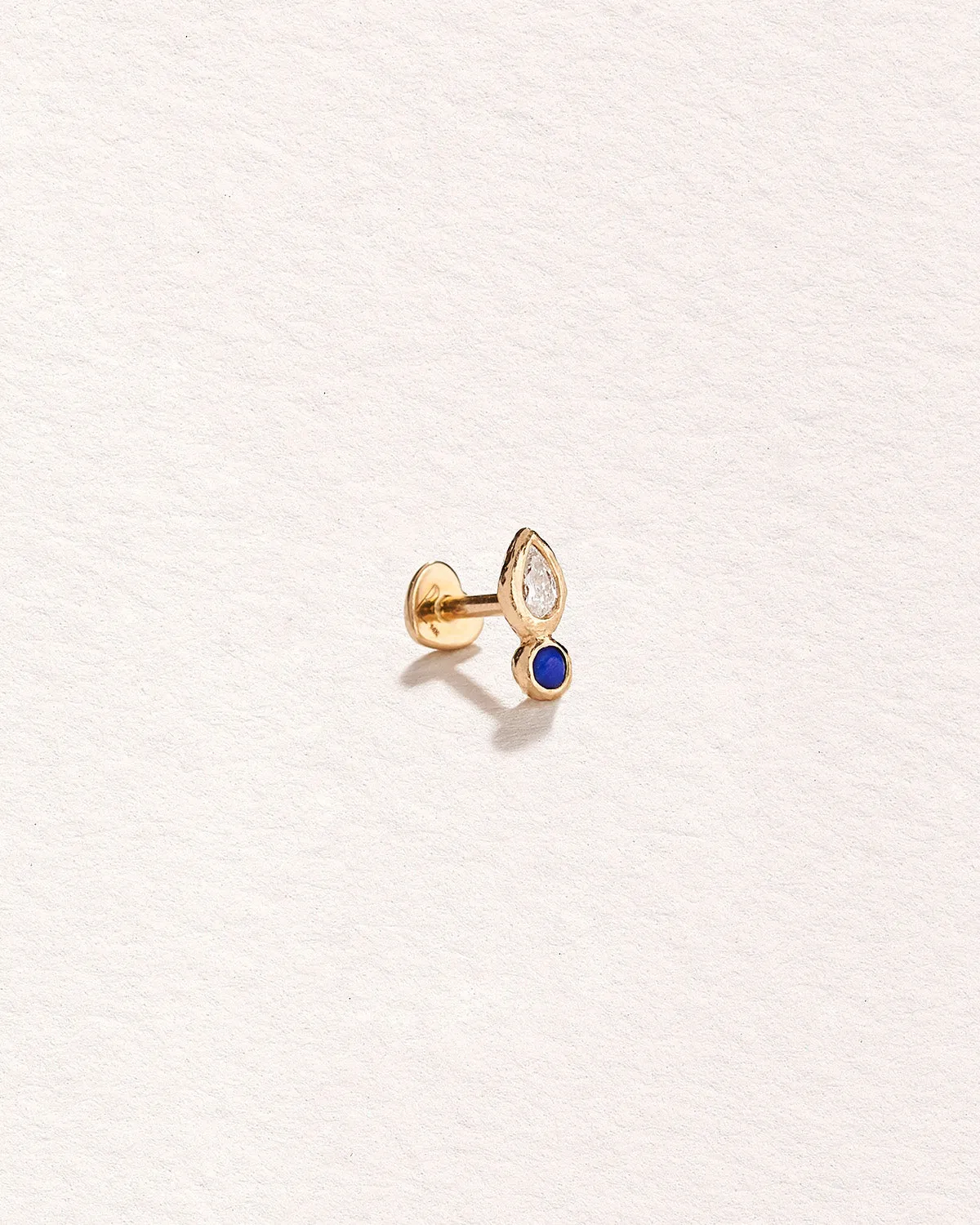 Bezel Pear Stud sold by Pamela Love product image thumbnail 2