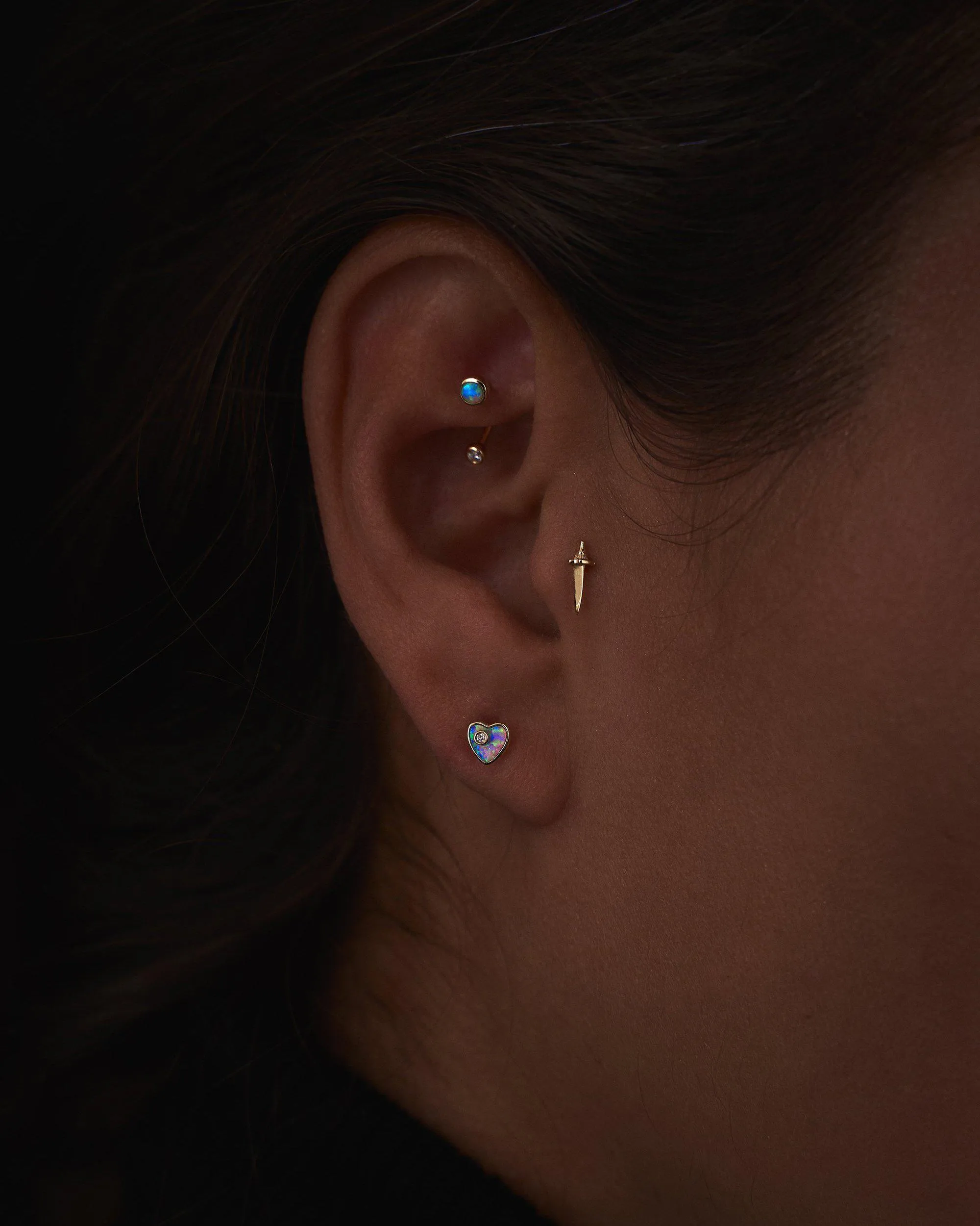 Heart Diamond Standard Stud sold by Pamela Love product image thumbnail 3