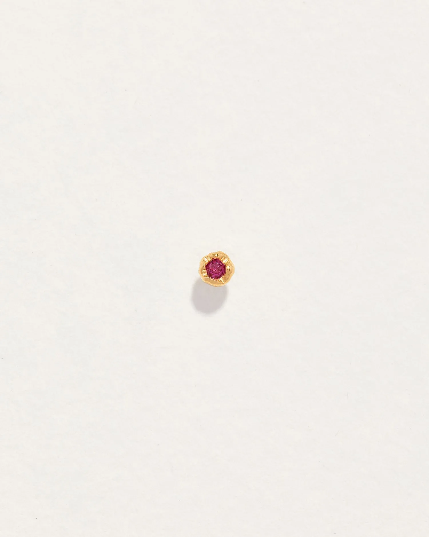 Petite Ruby Nugget Standard Stud sold by Pamela Love