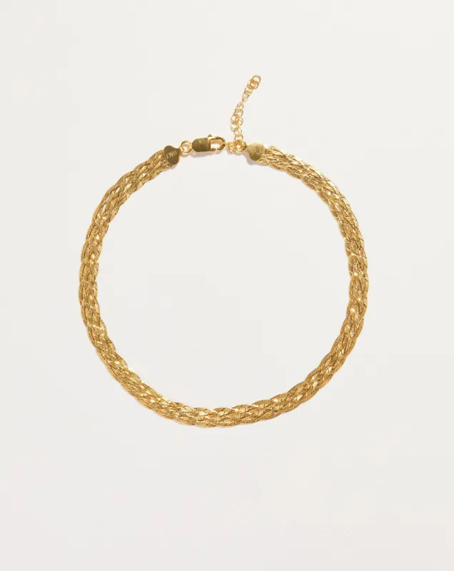 Braided Herringbone Thick Chain sold by Pamela Love