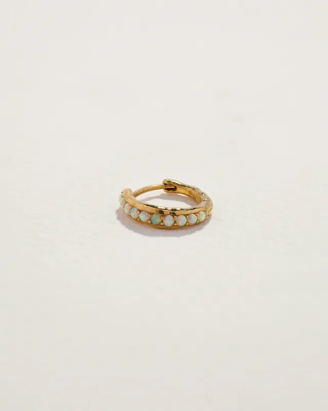 8mm Molten Pavé Huggie sold by Pamela Love