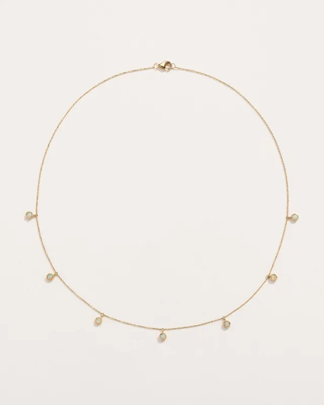 Opal Station Droplet Necklace sold by Pamela Love