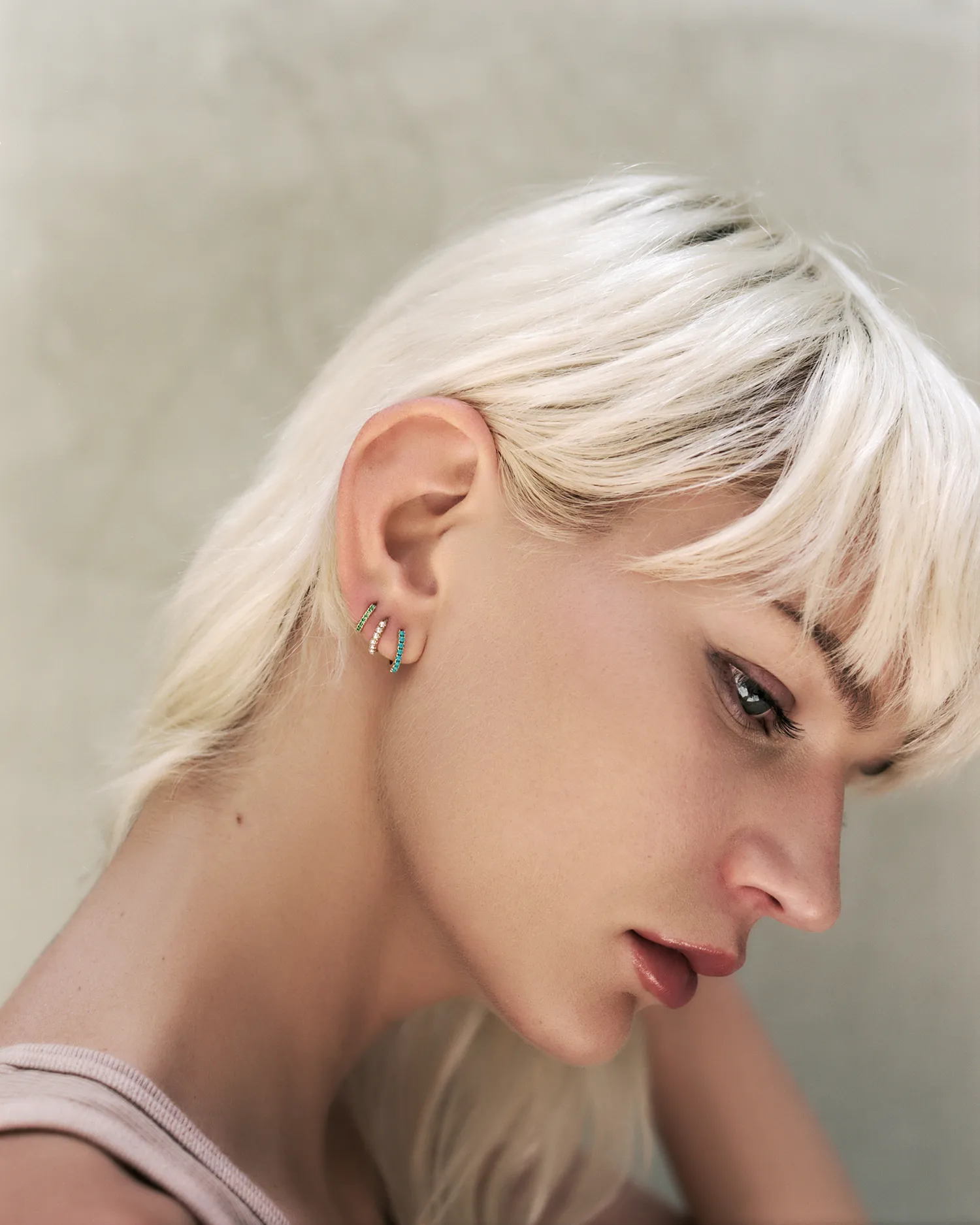 8mm Pavé Huggie sold by Pamela Love product image thumbnail 2