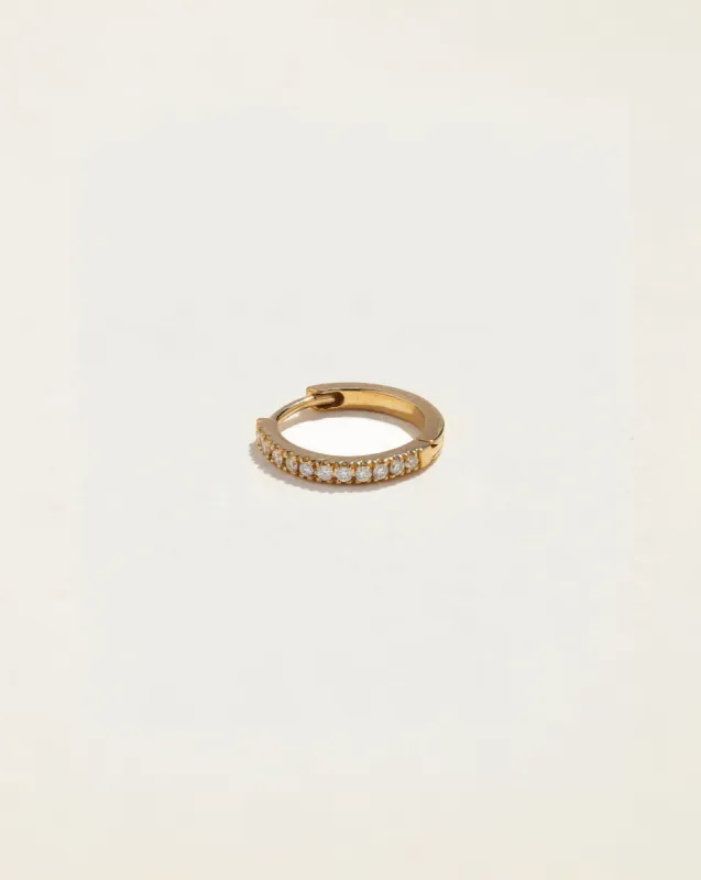 8mm Pavé Huggie sold by Pamela Love