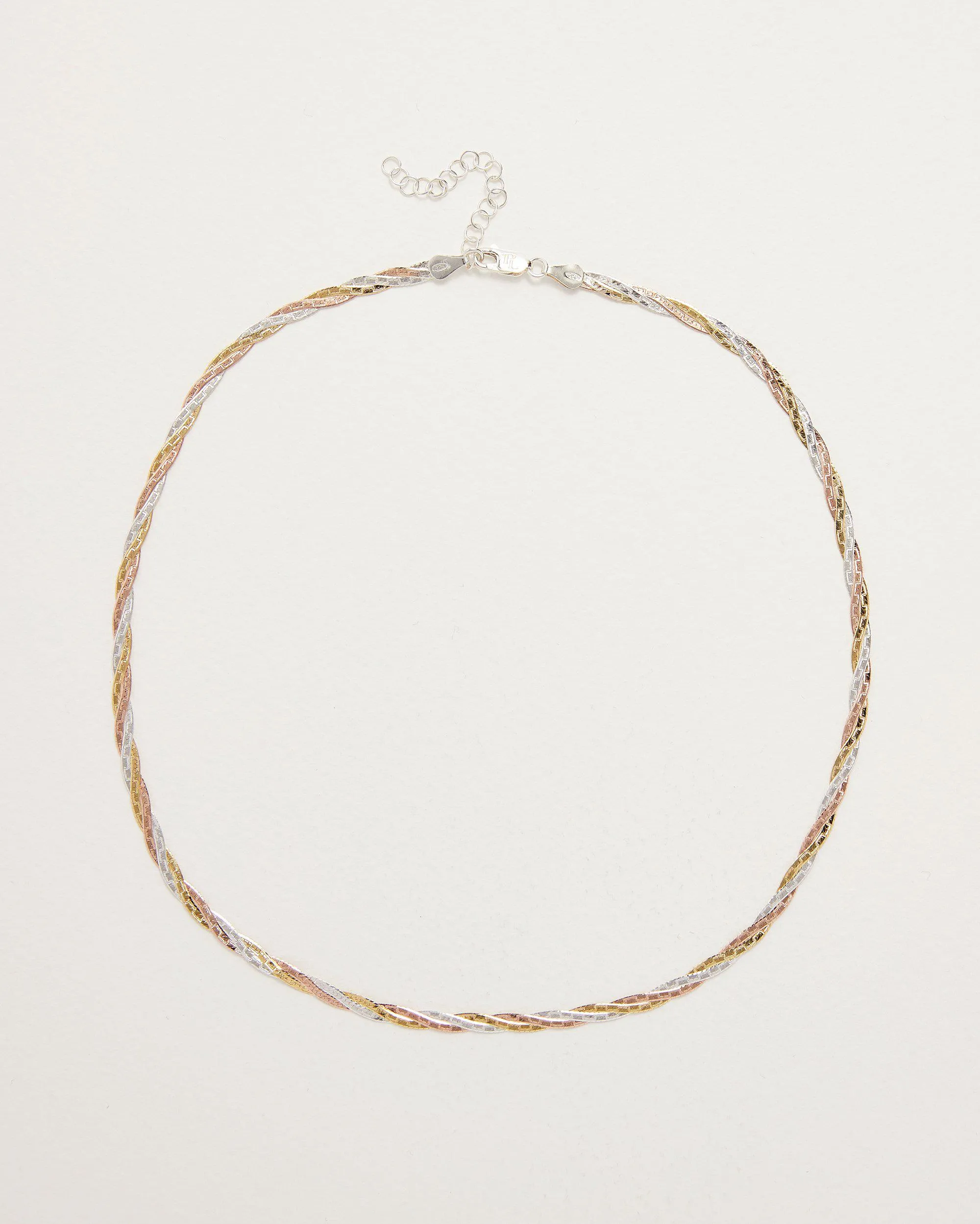 Twisted Tricolor Herringbone Chain 18" sold by Pamela Love product image thumbnail 2