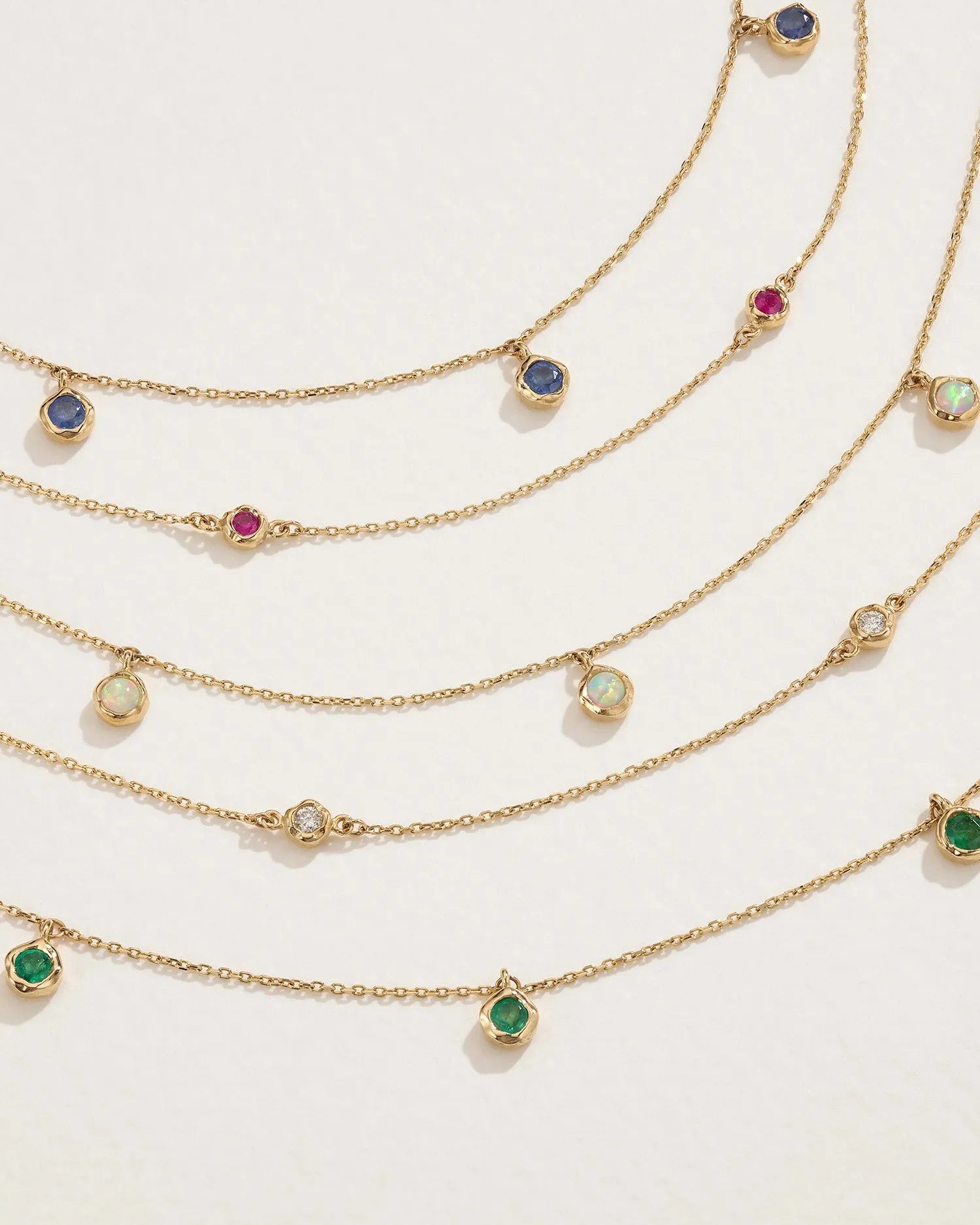 Sapphire Station Droplet Necklace sold by Pamela Love product image thumbnail 2