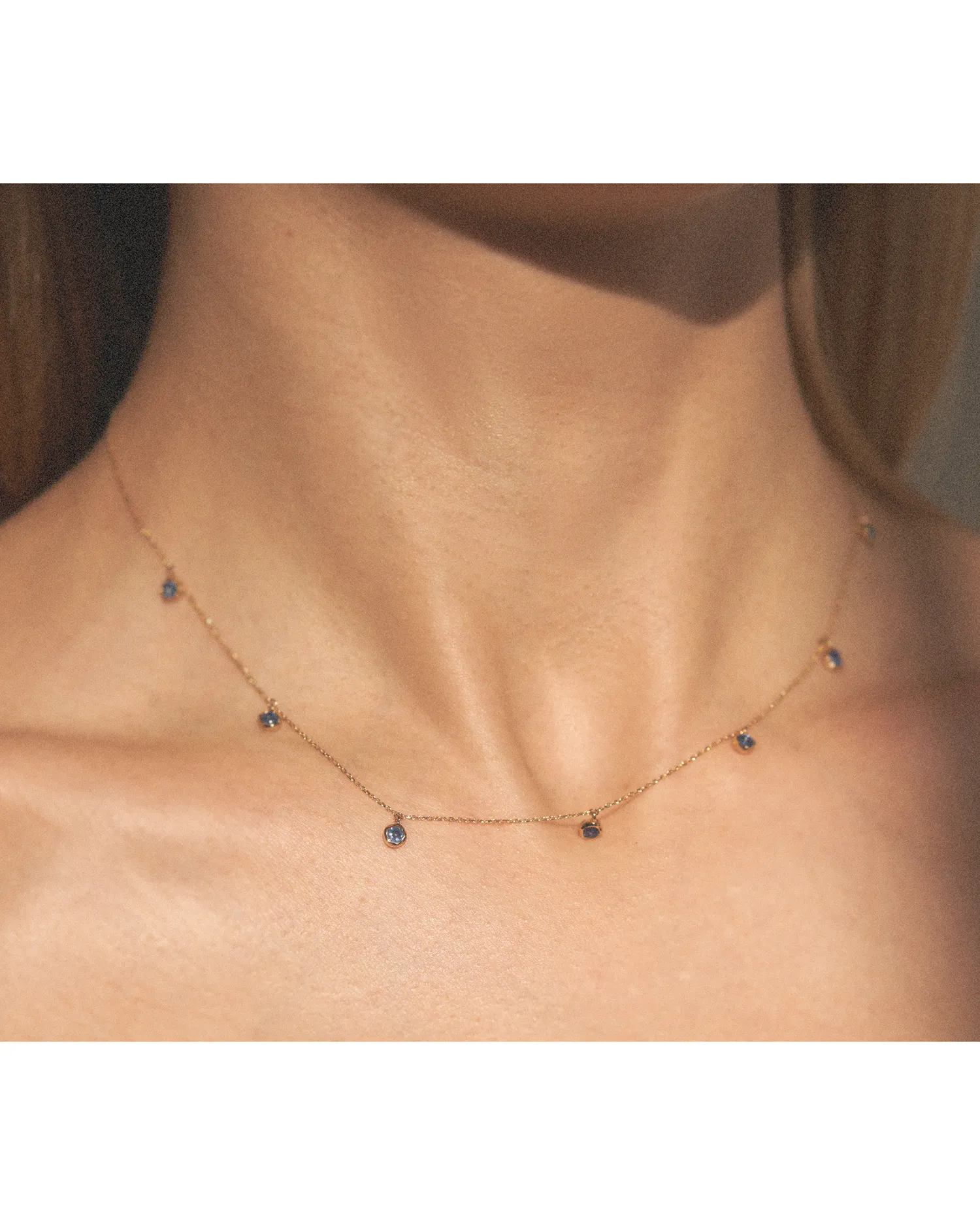 Sapphire Station Droplet Necklace sold by Pamela Love product image thumbnail 3