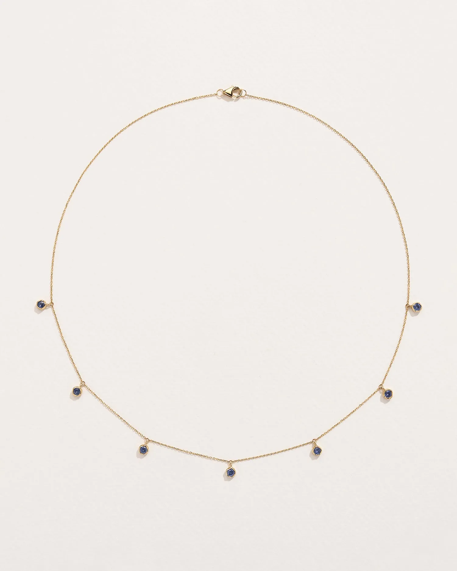 Sapphire Station Droplet Necklace sold by Pamela Love