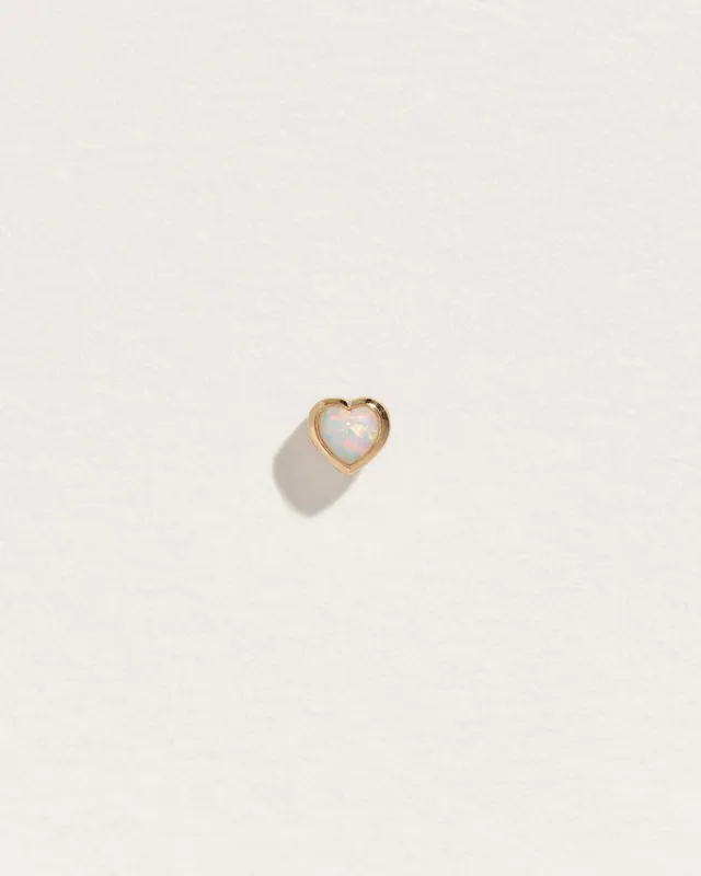 Bezel Heart Stud sold by Pamela Love