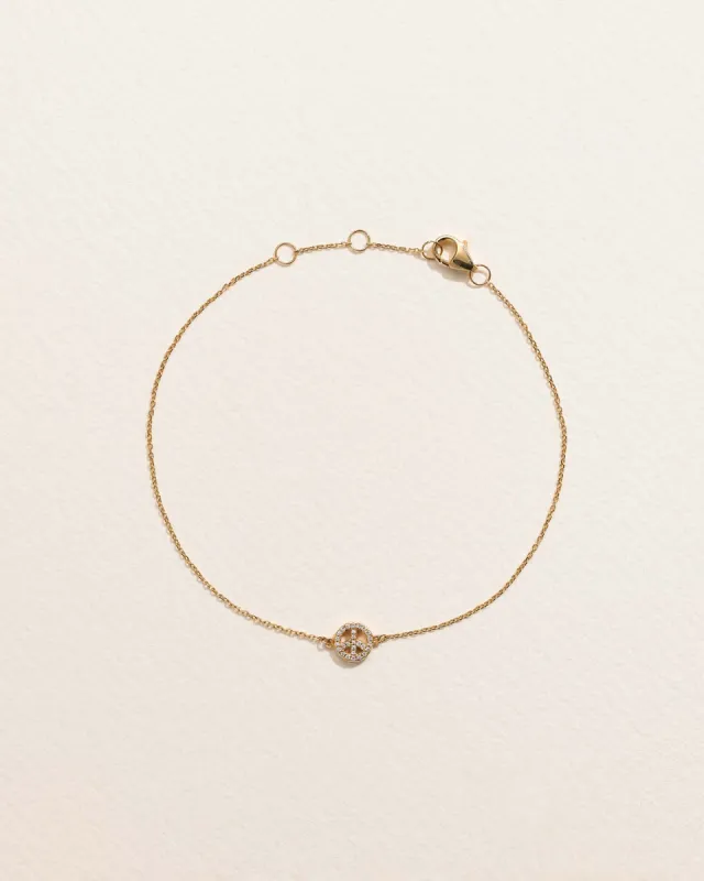 Pavé Peace Bracelet sold by Pamela Love