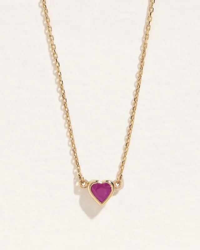 Bezel Heart Pendant sold by Pamela Love