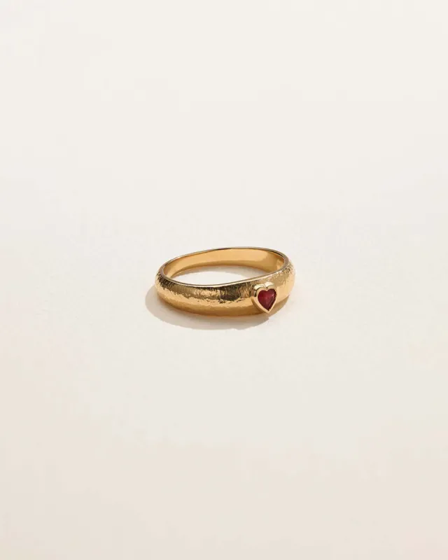 Bezel Heart Ring sold by Pamela Love