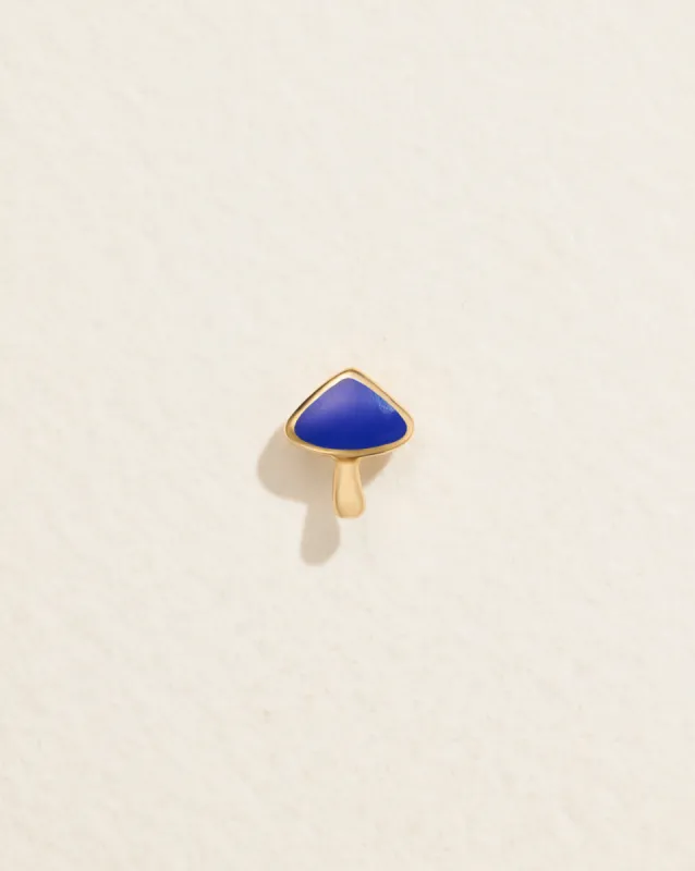 Inlay Mushroom Stud made by Pamela Love