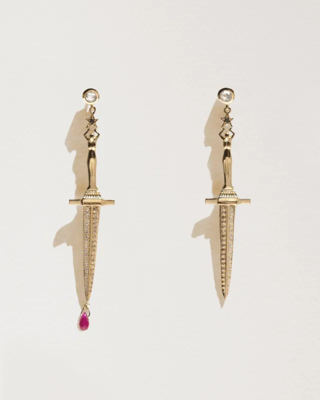 Dagger Earrings made by Pamela Love