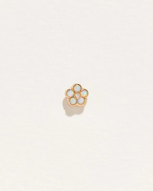 Bezel Flower Stud sold by Pamela Love