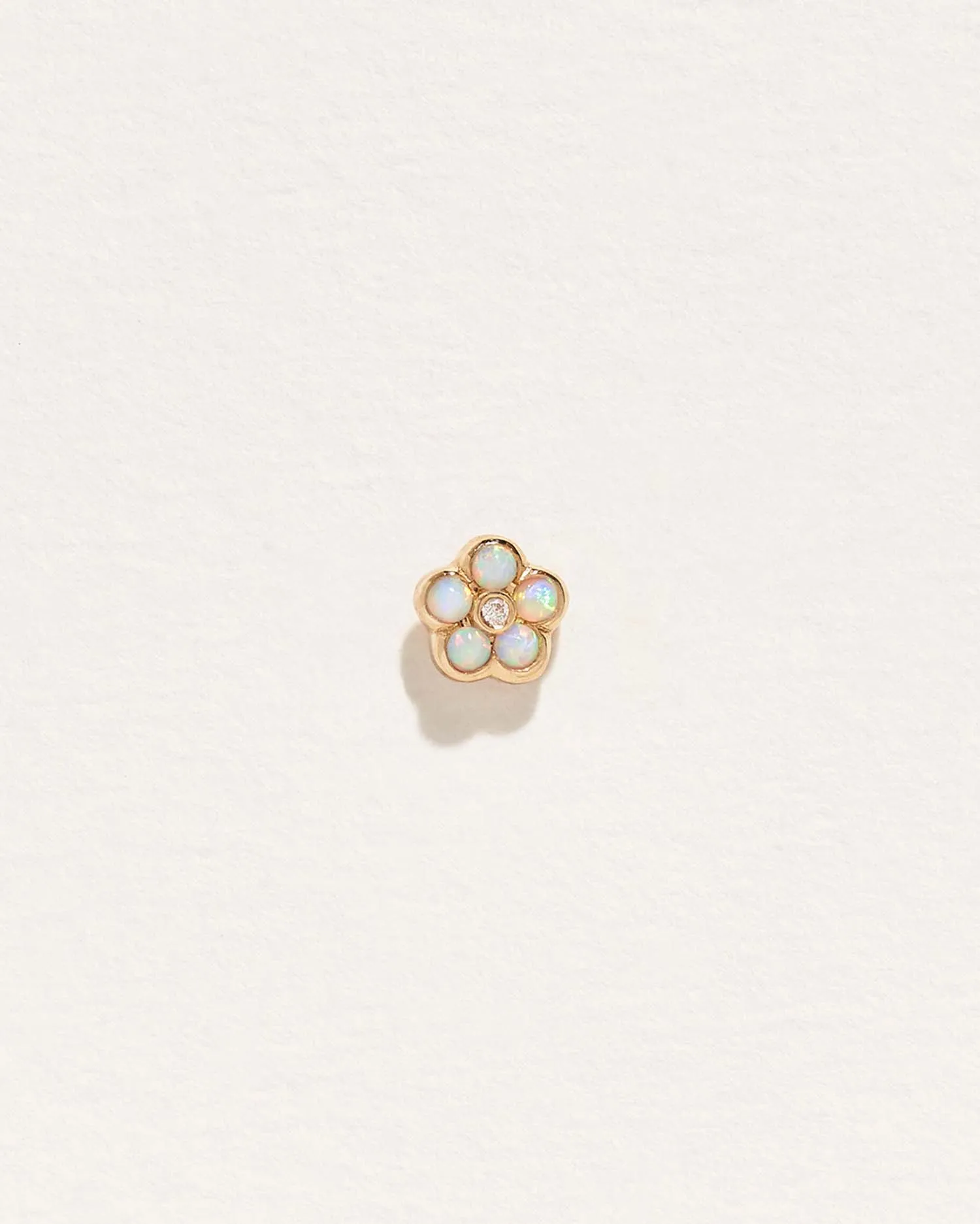 Bezel Flower Stud sold by Pamela Love
