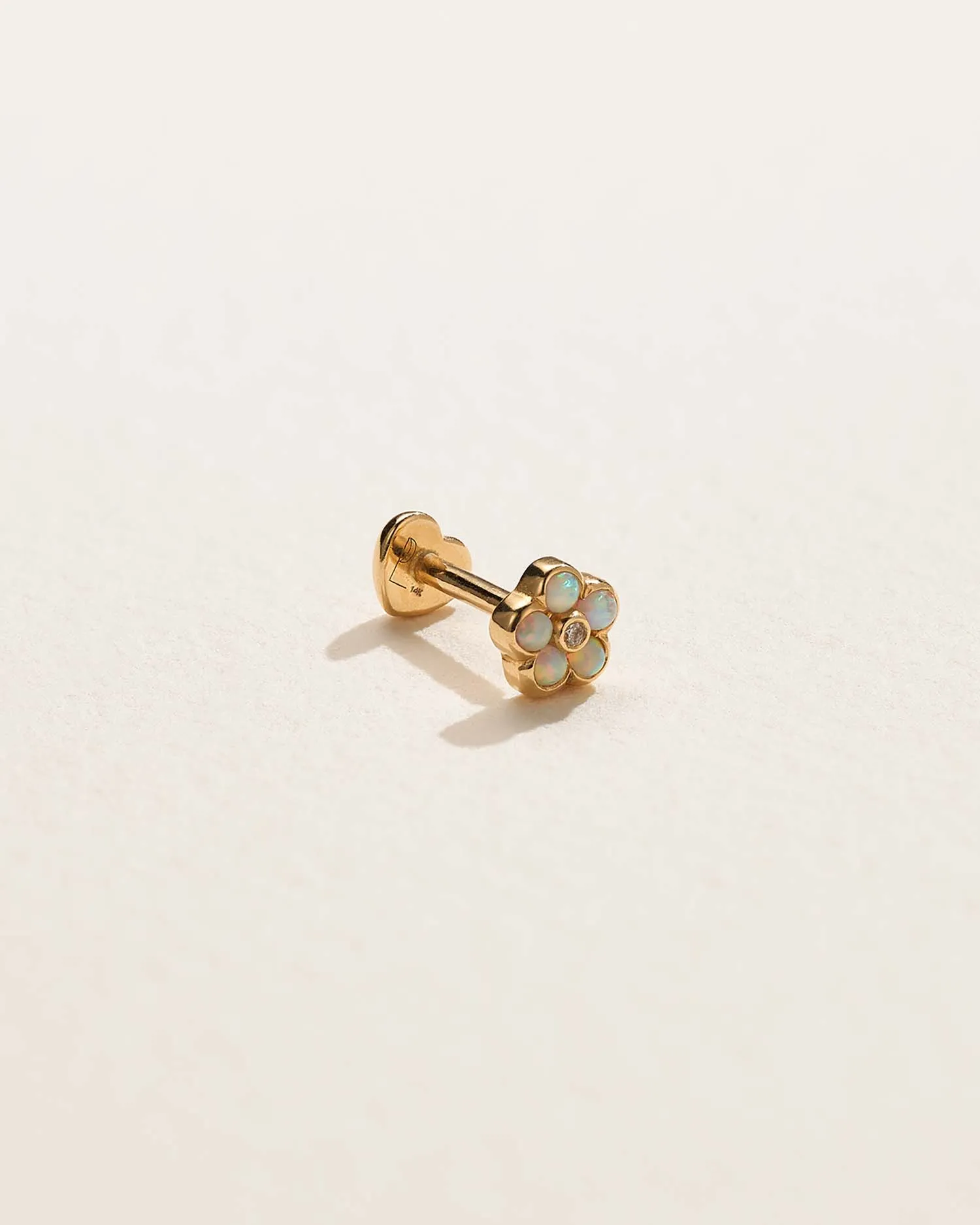Bezel Flower Stud sold by Pamela Love product image thumbnail 2