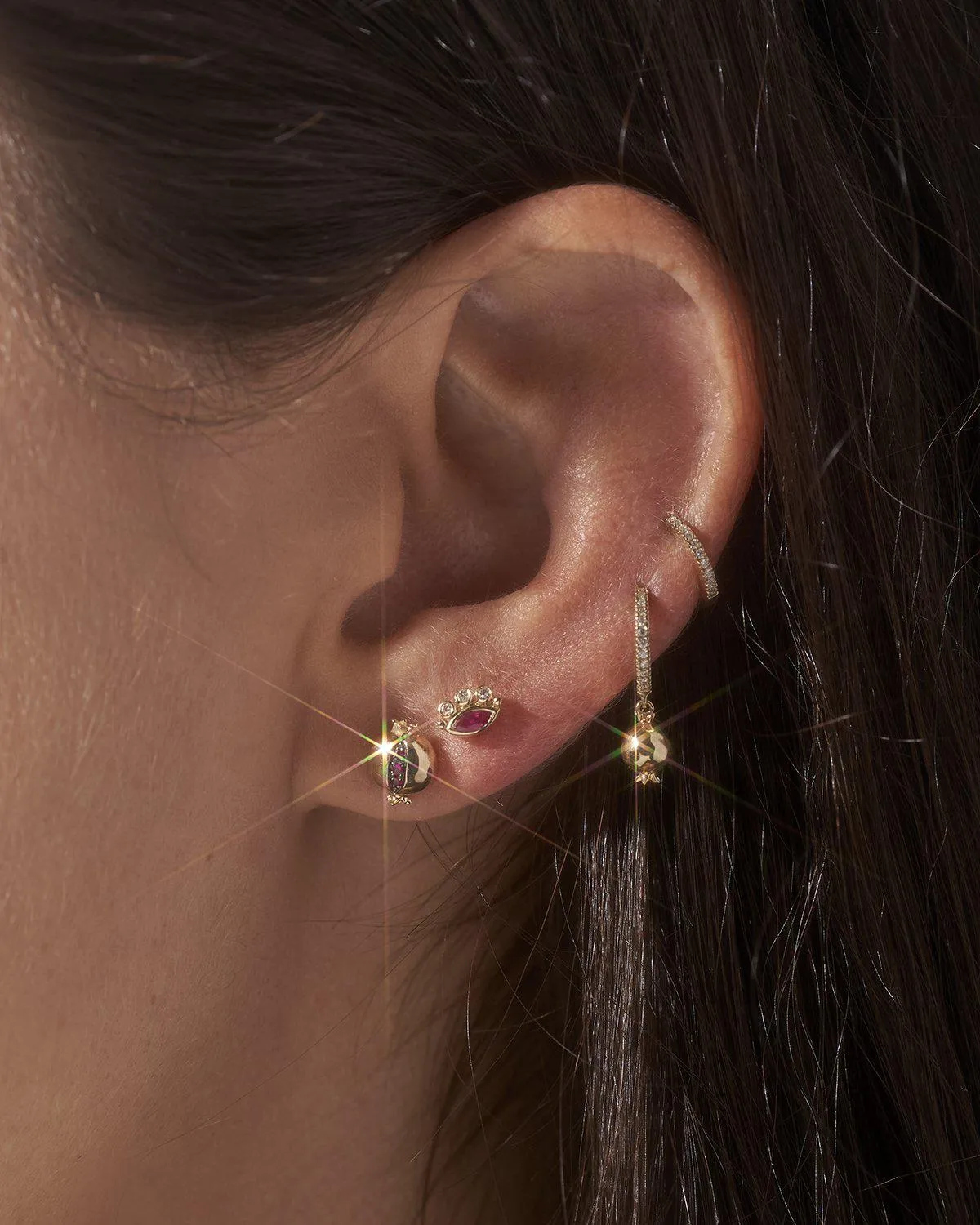 Ruby Hera Stud sold by Pamela Love product image thumbnail 3