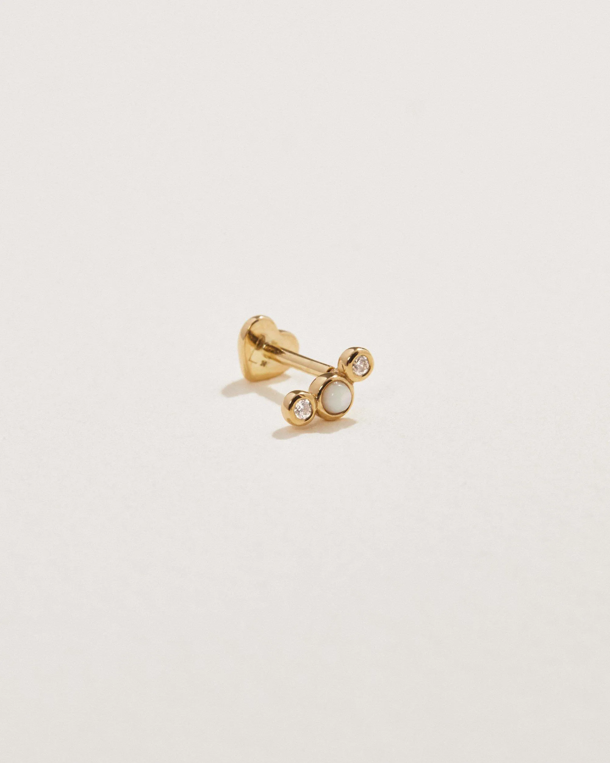 Bezel Set Crescent Stud sold by Pamela Love product image thumbnail 2