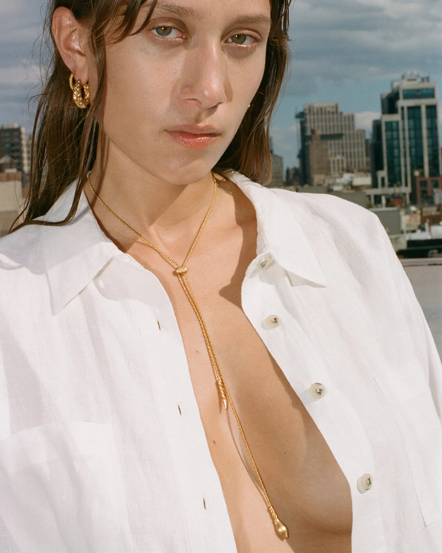 Mini Ondine Hoops sold by Pamela Love product image thumbnail 3