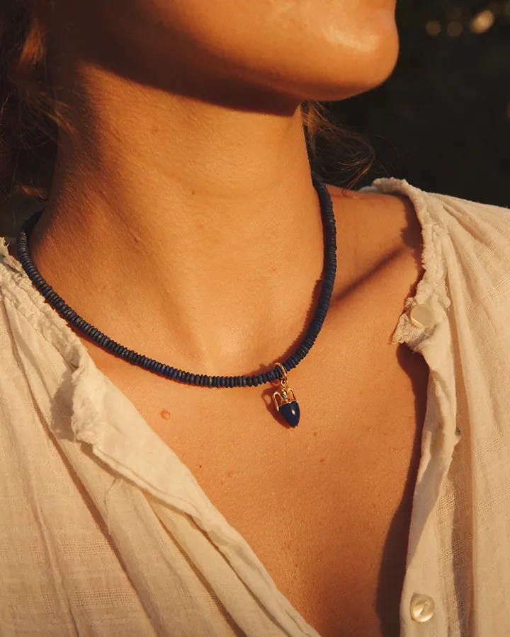 Lapis Rondelle Chain sold by Pamela Love product image thumbnail 2