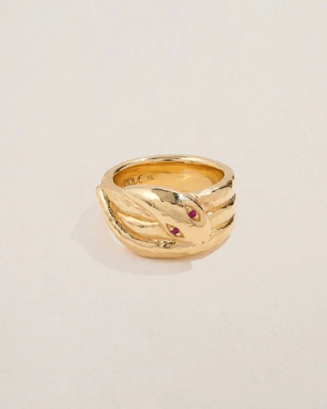 Serpente Ring made by Pamela Love