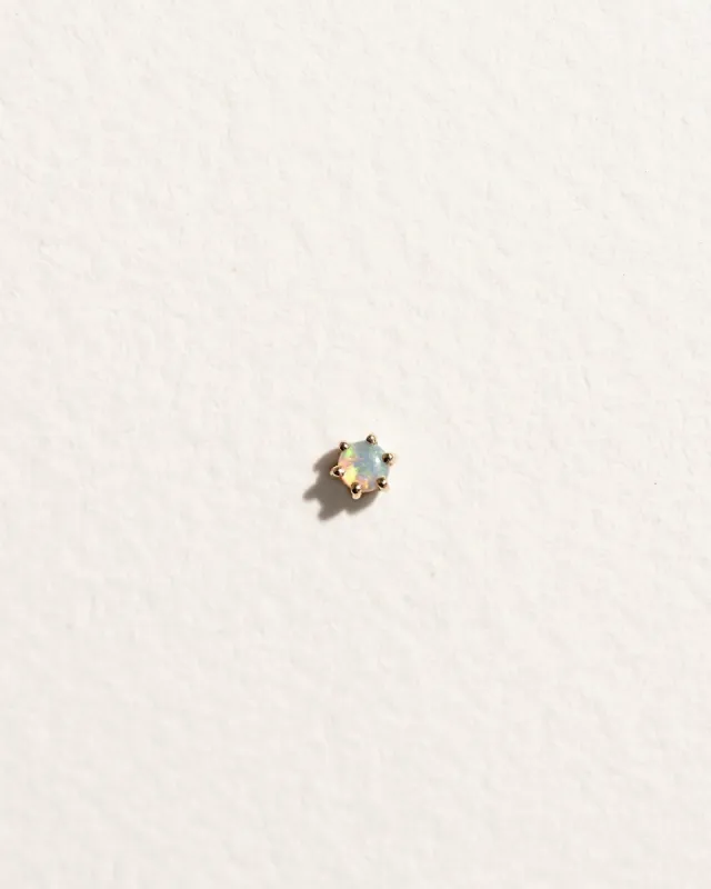 6 Prong Opal Stud made by Pamela Love