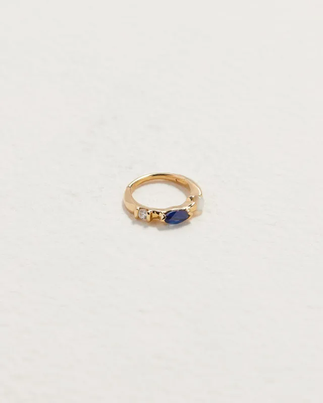 8mm Multi Stone Huggie sold by Pamela Love